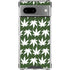 Marijuana Leaf White Pattern Google Pixel 8 Clear Case